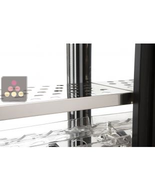 Clayette en inox pour vitrine viande, fromage ou charcuterie de profondeur 50 cm BRERA