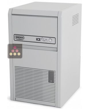 Machine à glaçons pleins 21kg/24h avec réserve intégrée 4kg et nettoyage automatique - Pose libre - Carrosserie ABS - Condenseur à air BREMA