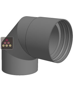 Coude à 90° avec manchon Ø 160mm WINEMASTER