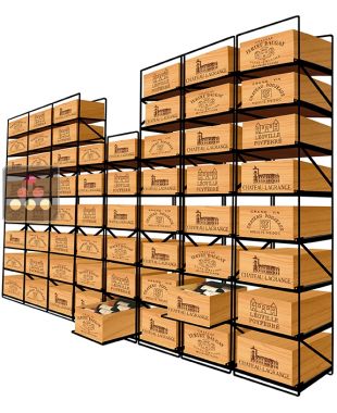 La seule solution pour stocker 60 caisses de vins et 720 Bouteilles MODULORACK
