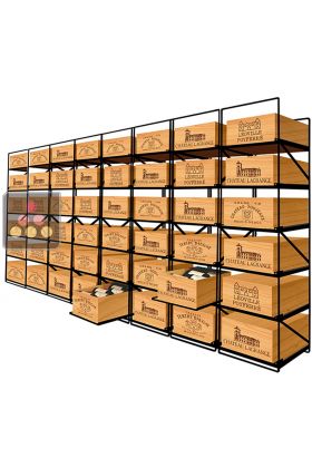 La seule solution pour stocker 48 caisses de vins et 576 Bouteilles