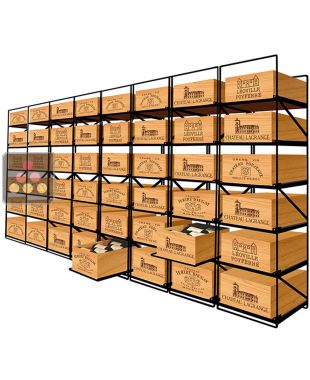 La seule solution pour stocker 48 caisses de vins et 576 Bouteilles MODULORACK