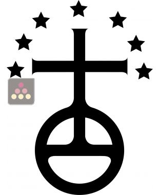 Gravure sur porte en verre : Blason Ordre des Chartreux  Ma Cave à Vin