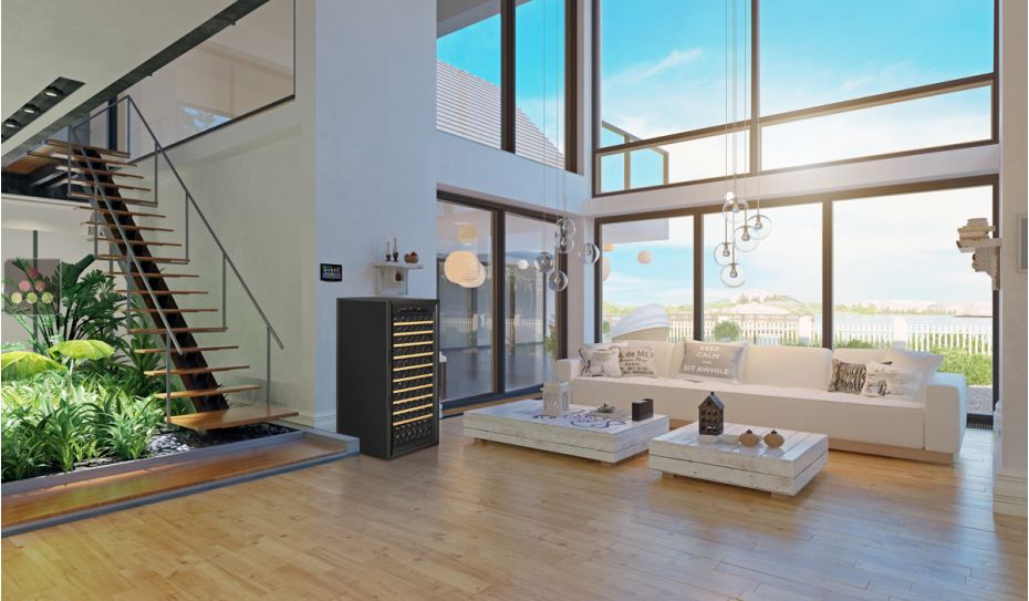 Cave à vin mono-température de vieillissement et de conservation - Clayettes coulissantes