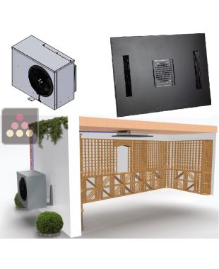 Climatiseur de cave naturelle 900W - Froid et fonction chauffage - Evaporateur plafonnier WINEMASTER