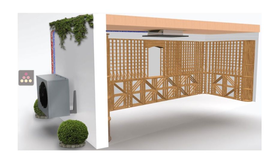 Climatiseur de cave naturelle 900W - Froid et fonction chauffage - Evaporateur plafonnier