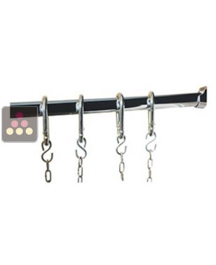 Barre de suspension des charcuteries pour vitrine Calice Design à portes battantes CALICE DESIGN