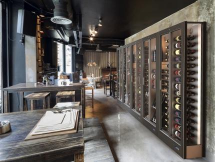 bouteilles exposées