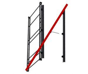 Sans support pour éclairage LED vertical arrière