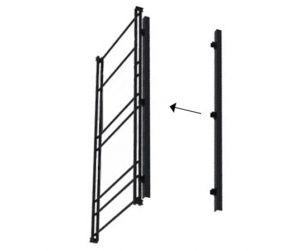 Avec supports verticaux seuls pour éclairage LED arrière. Prévu pour recevoir profil LED + LED (non inclus, à la charge du client)