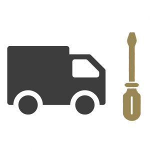 Livraison et installation en 2 étapes. Livraison devant le pas de porte, puis montage sur site quelques jours plus tard