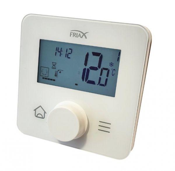 Le climatiseur est équipé d'une télécommande à radio fréquence permettant de consulter les constantes de la cave et de modifier les réglages du climatiseur à distance. Portée variable selon les cloisons, environ 100m en champ libre.